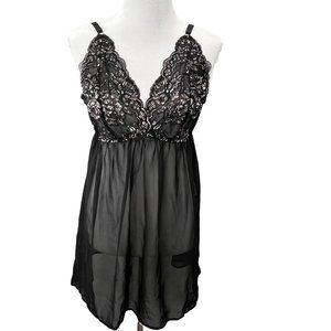 Seriously Sexy Cacique Nightgown Set 2 pc sz 14/16 BabyDoll Nightie Panties NWT